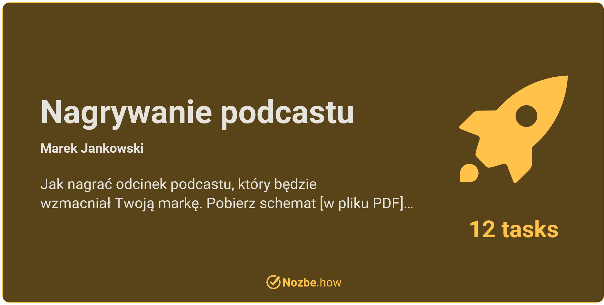 Jak nagrać odcinek podcastu, który wzmocni Twoją markę