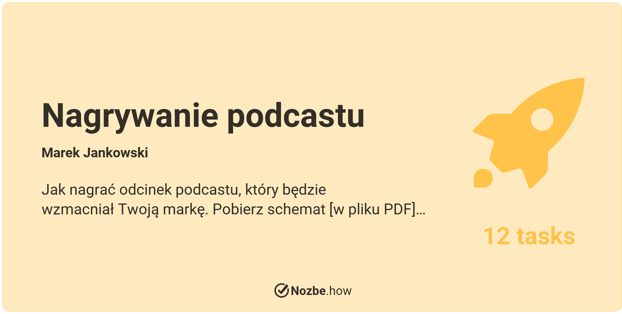 Nagrywanie podcastu