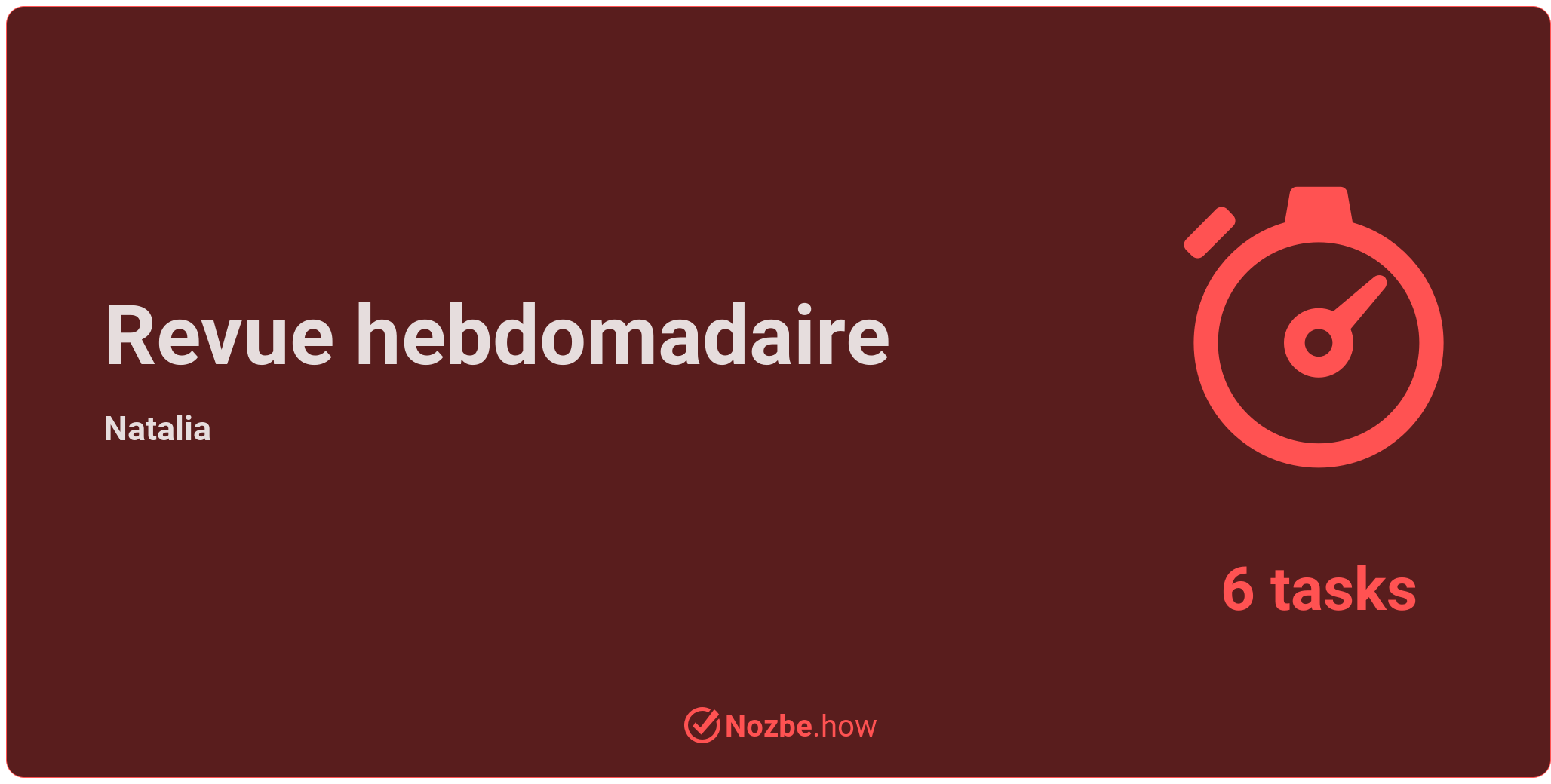 Revue hebdomadaire