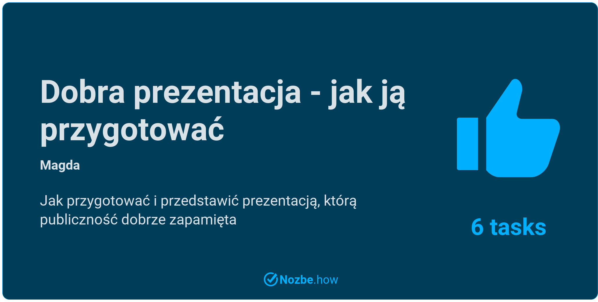 Jak przygotować dobrą prezentację