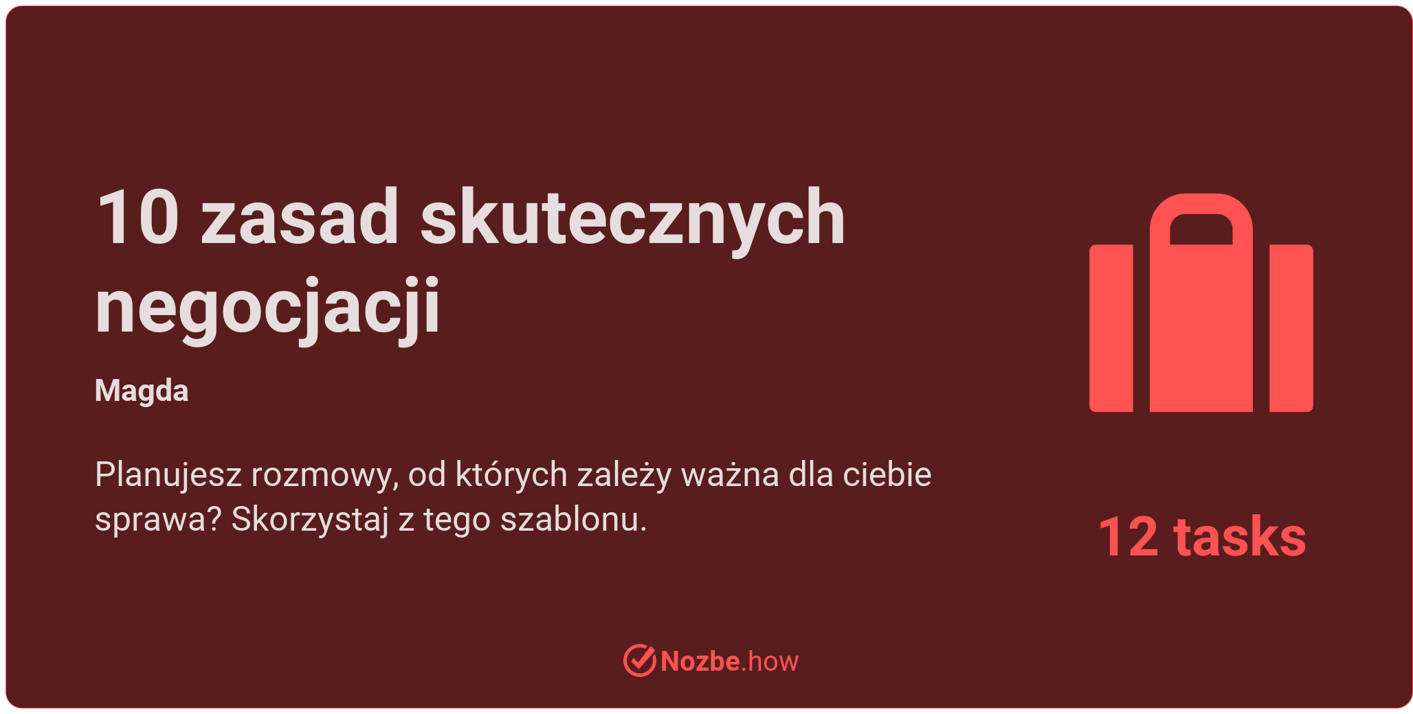 10 zasad skutecznych negocjacji