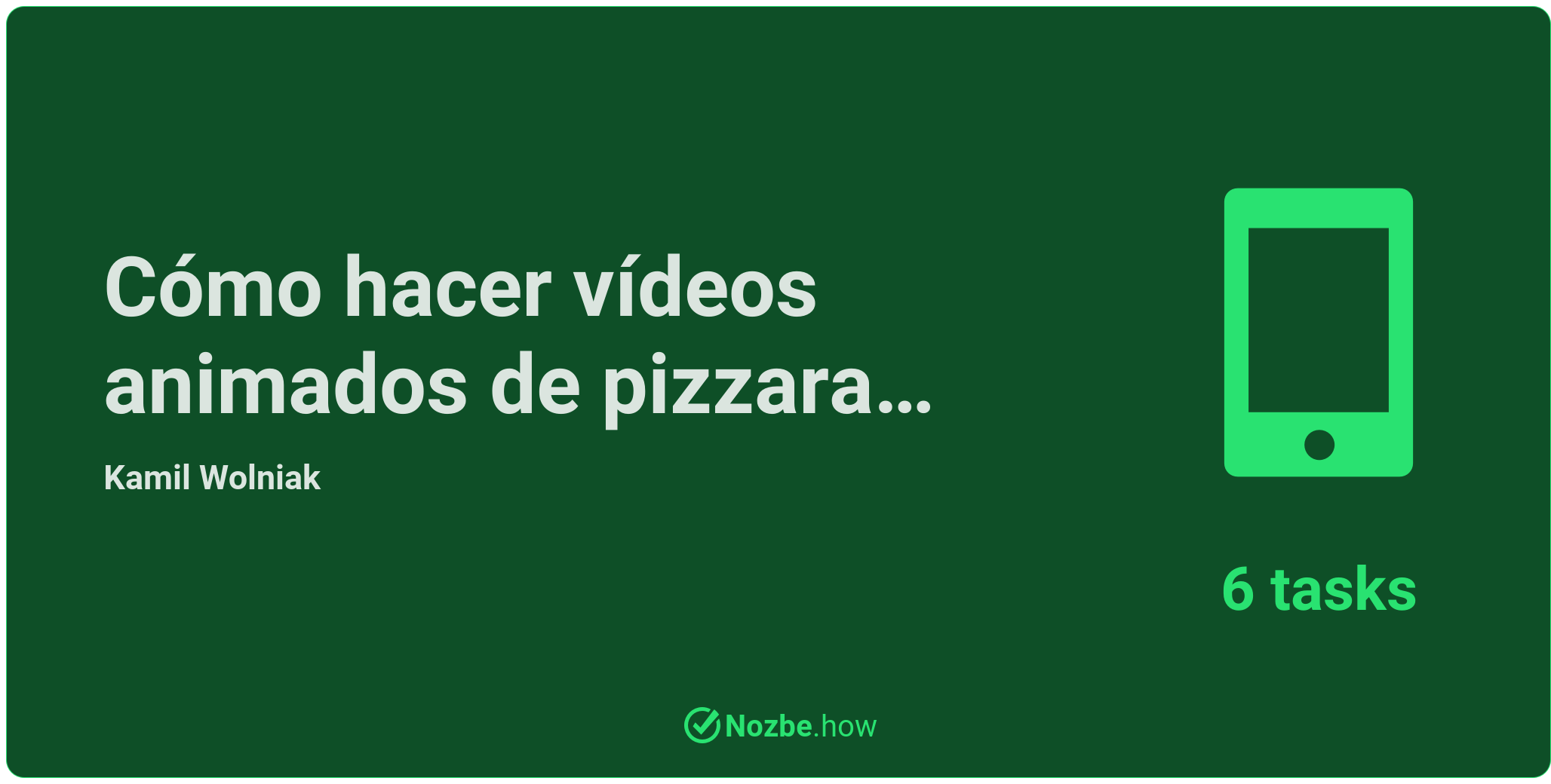 Cómo hacer vídeos animados de pizzara VideoScribe