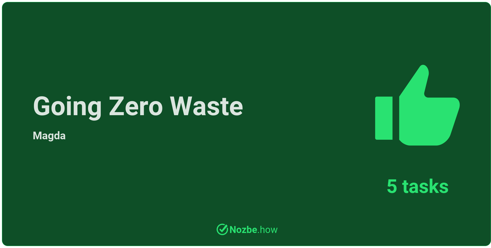 Go zero waste